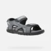 Geox Nu Pieds Et Sandales Strada U8224d Gris