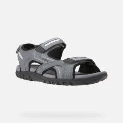 Geox Nu Pieds Et Sandales Strada U8224d Gris