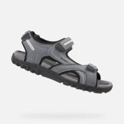 Geox Nu Pieds Et Sandales Strada U8224d Gris -Magasin De Chaussures 3357401 3