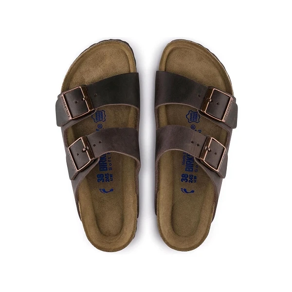 Birkenstock Mules Arizona Sfb Cuir Gras Habana 0452763 Narrow Fit Marron 6 Birkenstock Mules Arizona Sfb Cuir Gras Habana 0452763 Narrow Fit Marron â Image 6
