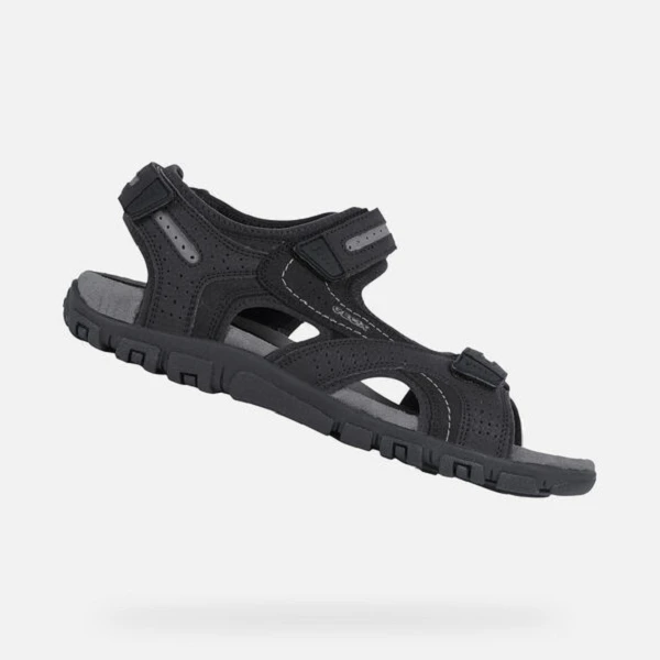 Geox Nu Pieds Et Sandales Strada U8224d Noir 3 Geox Nu Pieds Et Sandales Strada U8224d Noir – Image 3