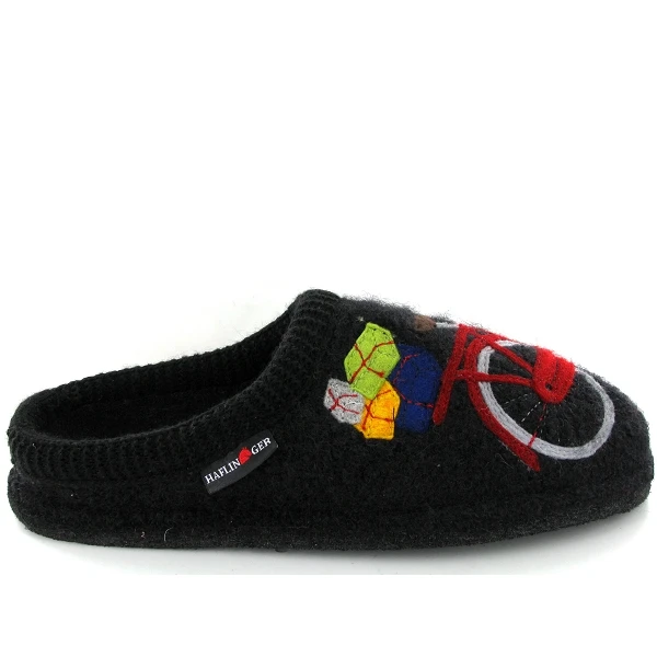 Haflinger Mules Flair Radl Noir 1 Haflinger Mules Flair Radl Noir