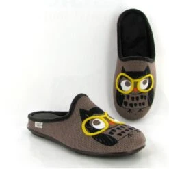 La Maison De L Espadrille Mules 9022 Hiboux A Lunettes Marron