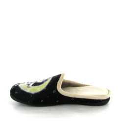 La Maison De L Espadrille Mules 9021 Chat Sur La Lune Noir -Magasin De Chaussures A247901 3