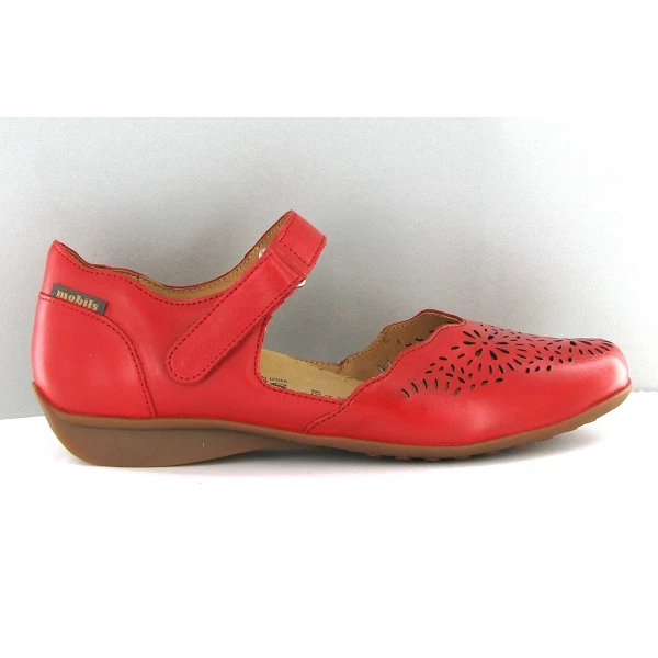 Mephisto Ballerines Florina Perf Rouge 1 Mephisto Ballerines Florina Perf Rouge