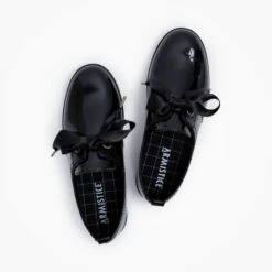 Armistice Lacets Stone One W Patent Noir -Magasin De Chaussures C021001 6