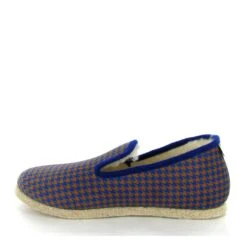 Chausse Mouton Charentaises Scottish 5 Chaines Bleu -Magasin De Chaussures C269801 3