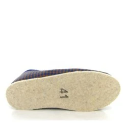 Chausse Mouton Charentaises Scottish 5 Chaines Bleu -Magasin De Chaussures C269801 4