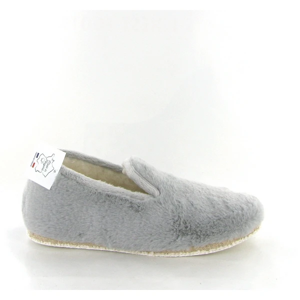 Chausse Mouton Charentaises Douceur 5 Chaines Gris 2 Chausse Mouton Charentaises Douceur 5 Chaines Gris â Image 2