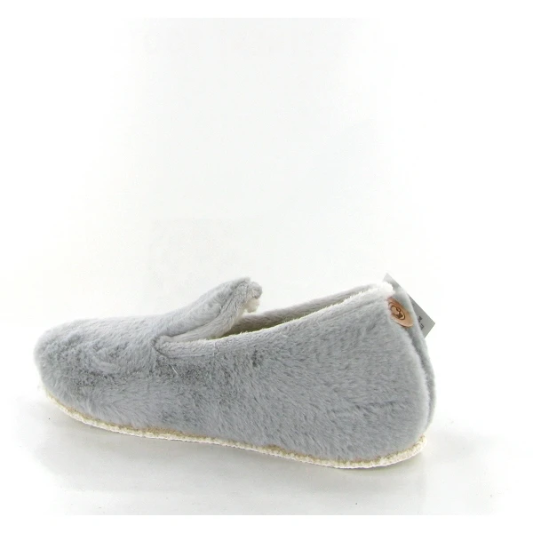 Chausse Mouton Charentaises Douceur 5 Chaines Gris 3 Chausse Mouton Charentaises Douceur 5 Chaines Gris â Image 3