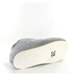 Chausse Mouton Charentaises Douceur 5 Chaines Gris 7 Chausse Mouton Charentaises Douceur 5 Chaines Gris -Magasin De Chaussures C270602 4