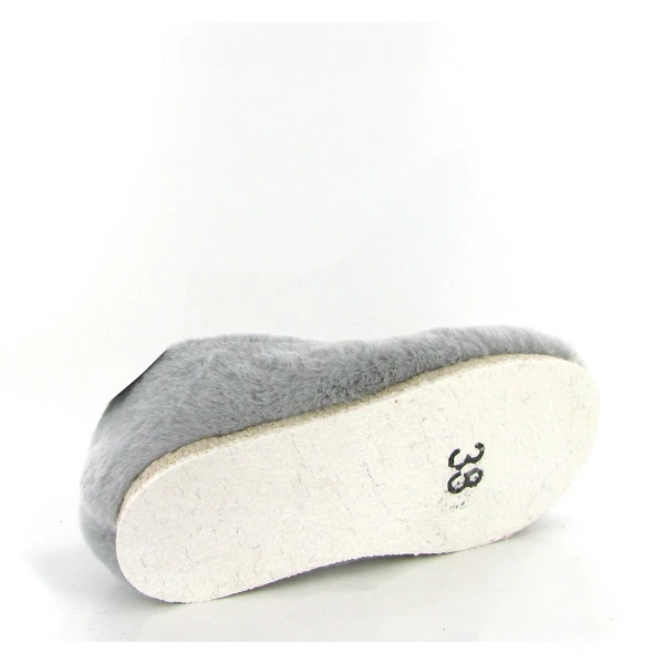 Chausse Mouton Charentaises Douceur 5 Chaines Gris 4 Chausse Mouton Charentaises Douceur 5 Chaines Gris â Image 4