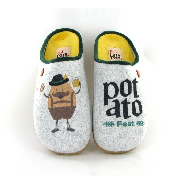 Hot Potatoes Mules Garesnica 61066 Potato Fest Gris 1 Hot Potatoes Mules Garesnica 61066 Potato Fest Gris