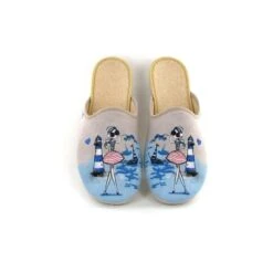 La Maison De L Espadrille Mules 2055 Bretonne Phare Beige