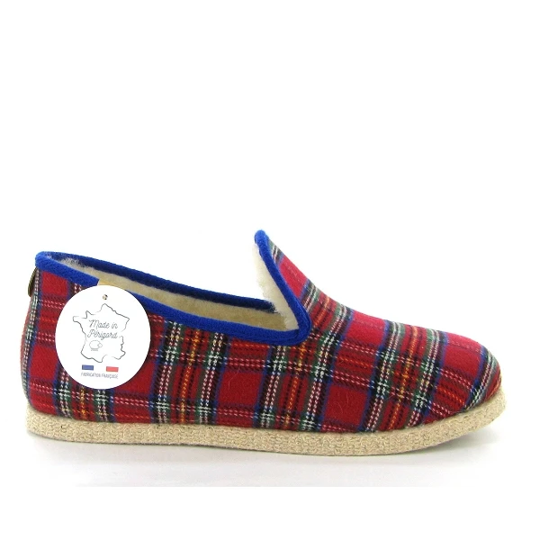 Chausse Mouton Charentaises Edimbourg 5 Chaines Rouge 2 Chausse Mouton Charentaises Edimbourg 5 Chaines Rouge – Image 2