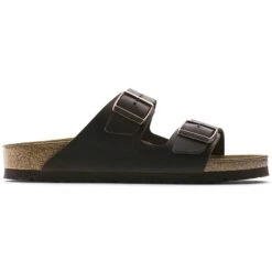 Birkenstock Mules Arizona Cuir Sfb Cuir Gras Habana 0452761 Marron -Magasin De Chaussures E086101 4