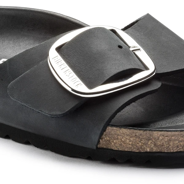 Birkenstock Mules Madrid Big Buckle Hex Noir 2 Birkenstock Mules Madrid Big Buckle Hex Noir – Image 2