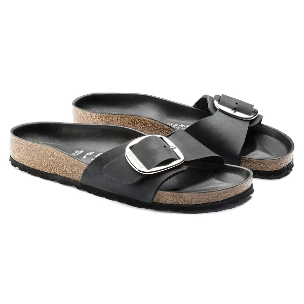 Birkenstock Mules Madrid Big Buckle Hex Noir 3 Birkenstock Mules Madrid Big Buckle Hex Noir – Image 3
