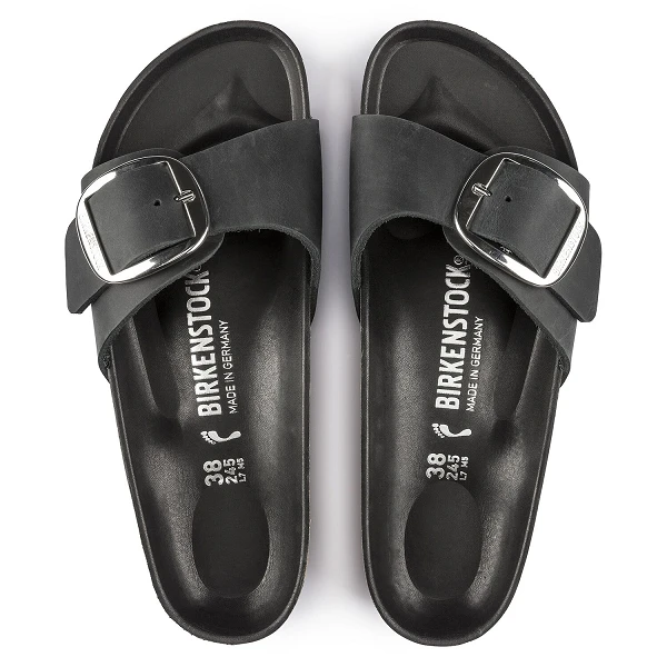 Birkenstock Mules Madrid Big Buckle Hex Noir 6 Birkenstock Mules Madrid Big Buckle Hex Noir – Image 6