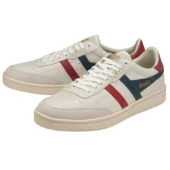 Gola Sneakers Contact Leather Cmb261 Rouge -Magasin De Chaussures E154602 3