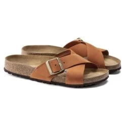 Birkenstock Mules Siena Sfb Nu Pecan 1021547 Orange -Magasin De Chaussures E190901 2