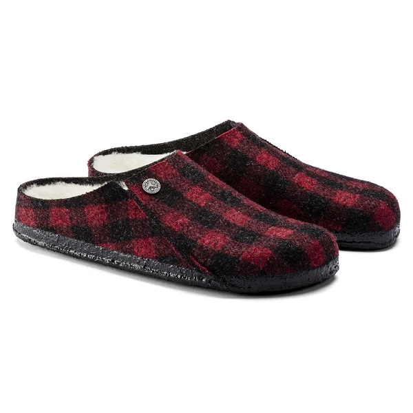 Birkenstock Mules Zermatt Rivet Plaid Red 1017542 Rouge 2 Birkenstock Mules Zermatt Rivet Plaid Red 1017542 Rouge – Image 2