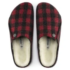 Birkenstock Mules Zermatt Rivet Plaid Red 1017542 Rouge 9 Birkenstock Mules Zermatt Rivet Plaid Red 1017542 Rouge -Magasin De Chaussures E232901 5