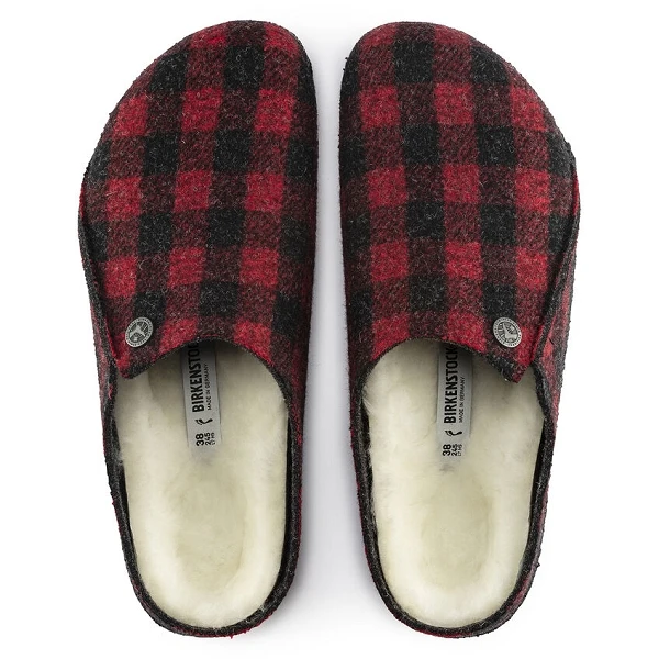 Birkenstock Mules Zermatt Rivet Plaid Red 1017542 Rouge 5 Birkenstock Mules Zermatt Rivet Plaid Red 1017542 Rouge – Image 5