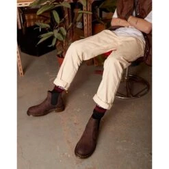 Doc Martens Bottines Et Boots 2976 Waxed Full Grain 30676294 Marron -Magasin De Chaussures E271701 5