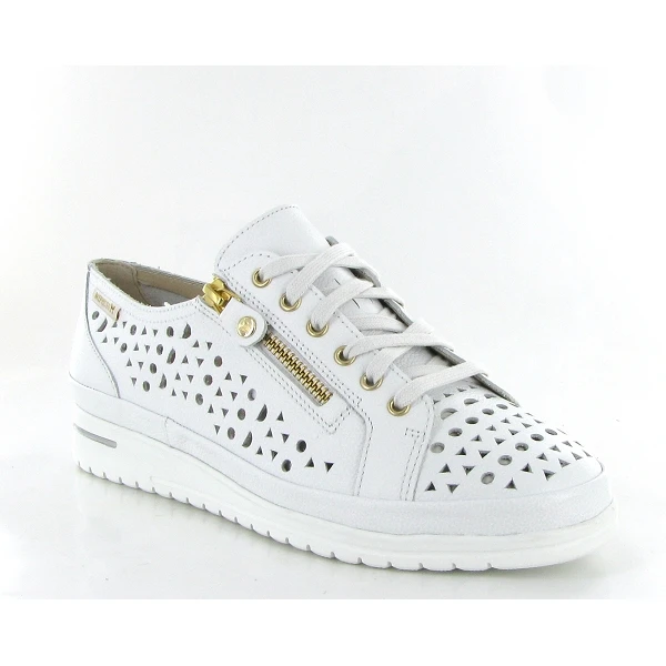 Mephisto Lacets June Perf Blanc 1 Mephisto Lacets June Perf Blanc