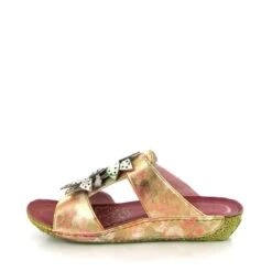 Laura Vita Mules Linao 01 Rouge -Magasin De Chaussures Z014001 3